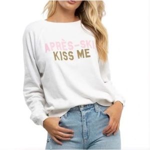 NEW WILDFOX APRES SKI KISS ME SWEATSHIRT